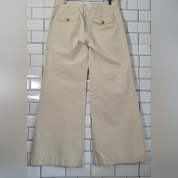 OLD NAVY Chino Khaki Ladies Lot of Two Wide Leg Pants Mid Rise Dark Tan Olive an - Picture 4 of 10